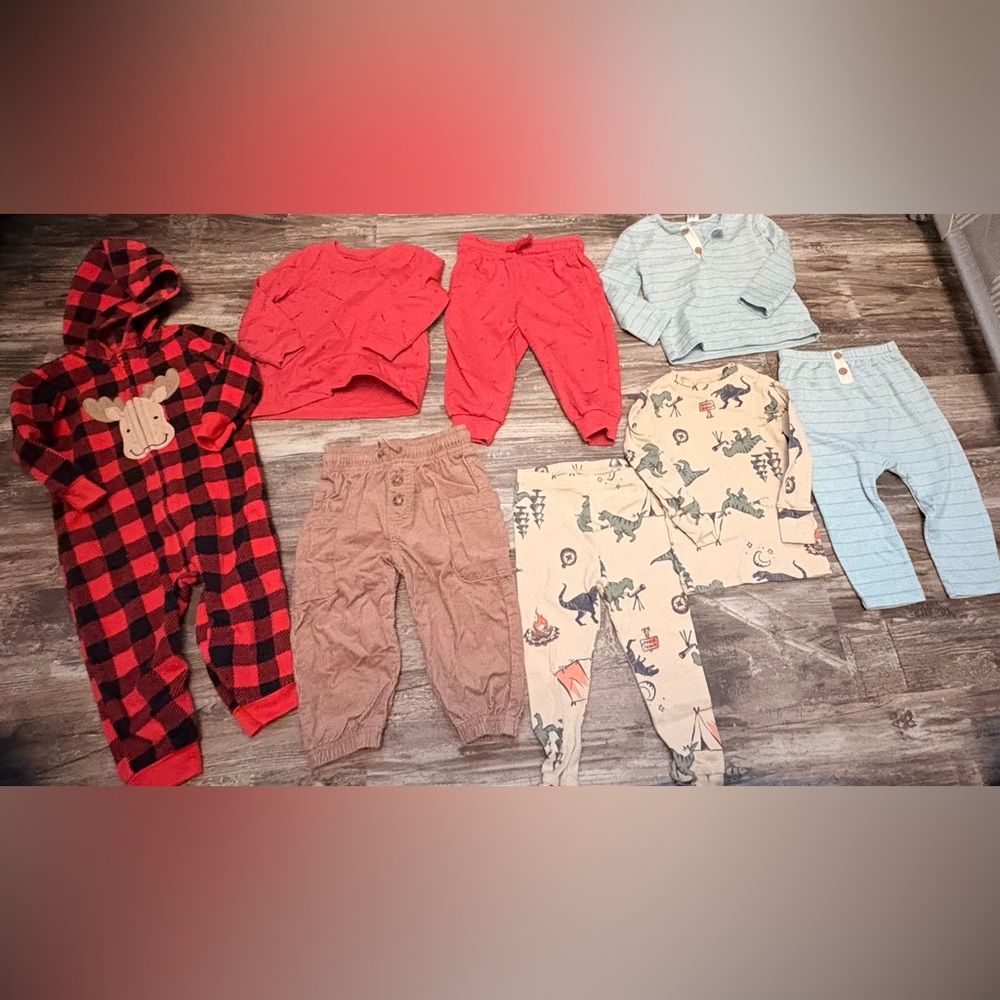 Sold Baby Clothing Set with Red and Blue Outfits